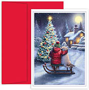 Pre-Printed Boxed Holiday Greeting Cards by Masterpiece Studios (Best Friends)