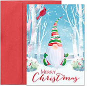 Pre-Printed Boxed Holiday Greeting Cards by Masterpiece Studios (Woodland Gnome)