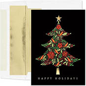 Pre-Printed Boxed Holiday Greeting Cards by Masterpiece Studios (Tapestry Tree)