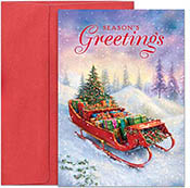 Pre-Printed Boxed Holiday Greeting Cards by Masterpiece Studios (Winter Fantasy)