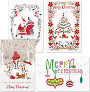 Pre-Printed Boxed Holiday Greeting Cards by Masterpiece Studios (Merry Christmas Assortment)