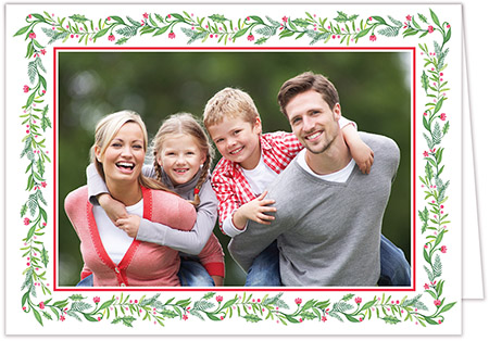 Digital Holiday Photo Cards by PicMe Prints (Festive Flora)