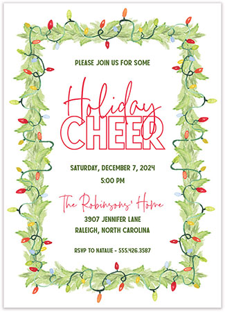 Holiday Invitations by PicMe Prints (Lights Aglow)