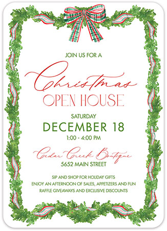 Holiday Invitations by PicMe Prints (Festive Ribbon)