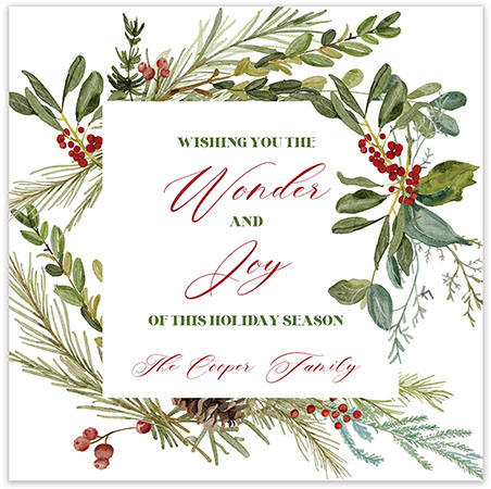 Holiday Greeting Cards by PicMe Prints (Winter Garden)