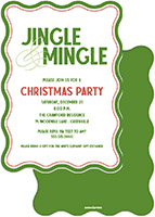 Holiday Invitations by PicMe Prints (Double Thin Wave Border)