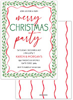 Holiday Invitations by PicMe Prints (Holly Ribbon Border)