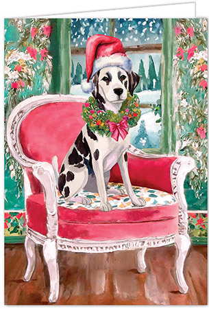 Holiday Greeting Cards by Piper Fish Designs - Christmas Dalmatian