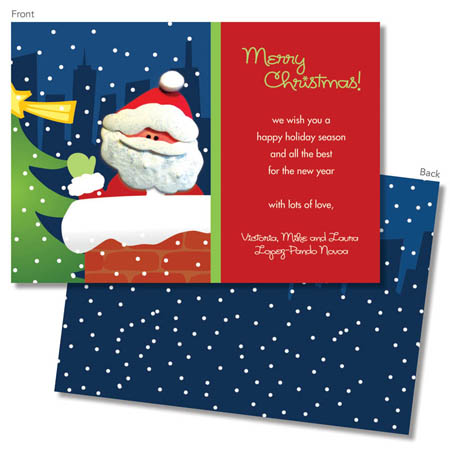 Spark & Spark Holiday Greeting Cards - Santa's Here With Gifts