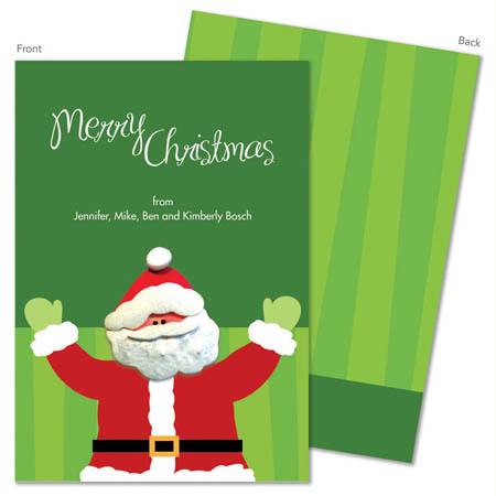 Spark & Spark Holiday Greeting Cards - Santa Claus Wants a Hug