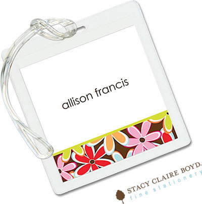 Luggage Tags/ID Tags by Stacy Claire Boyd - Flower Wow