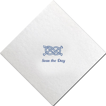 Linen-Like Napkins by Three Bees (Nautical Knot)