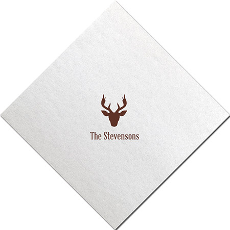 Linen-Like Napkins by Three Bees (Stag Antler)