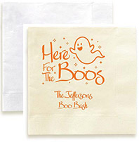 Here For The Boos Personalized 3-Ply Napkins by Embossed Graphics