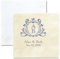 Regal Personalized 3-Ply Wedding Napkins by Embossed Graphics