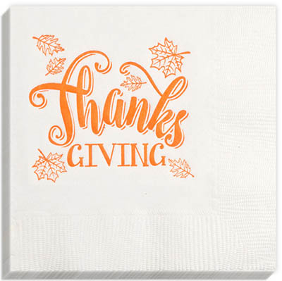 Thanks Giving Beverage Napkins