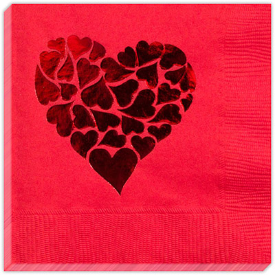 Heart of Hearts Beverage Napkins