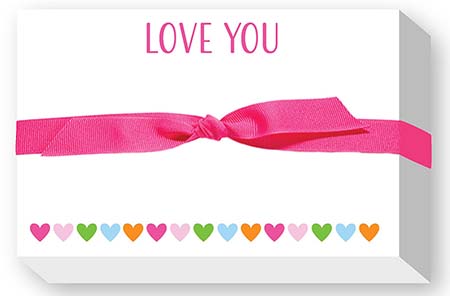 Big & Bold Notepads by Donovan Designs (Love You Hearts)