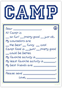 Evy Jacob Camp Notepads - Non-Personalized (Prep Camp Peace Blue Fill In)