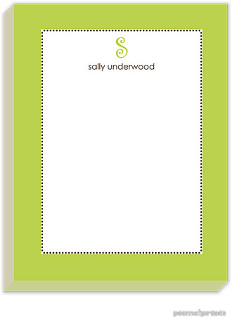 PicMe Prints - Personalized Notepads (Tiny Beads Chartreuse Small Notepad)