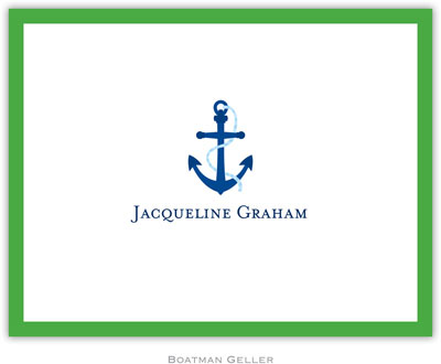 Boatman Geller - Create-Your-Own Personalized Stationery (Icon with Border - Foldover Note)