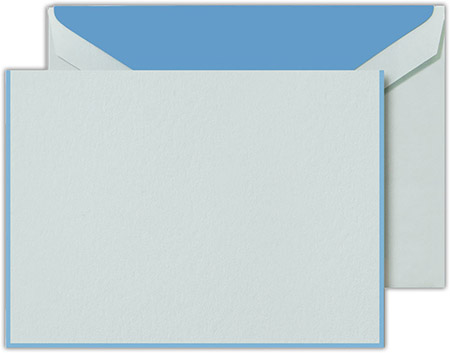 Boxed Folded Notes by Crane (Newport Blue Bordered Beach Glass)