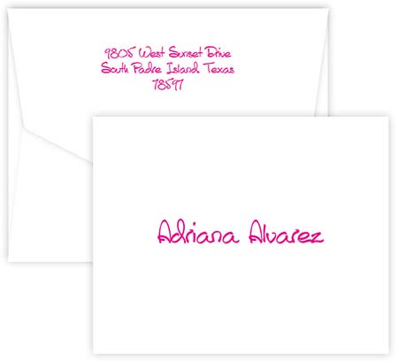 Personalized All Occasion Flat Notes Notecards Stationery with Envelopes -  Design your own - Choose ONE DESIGN