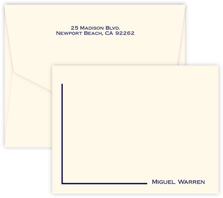 Corner Correspondence Cards by Embossed Graphics