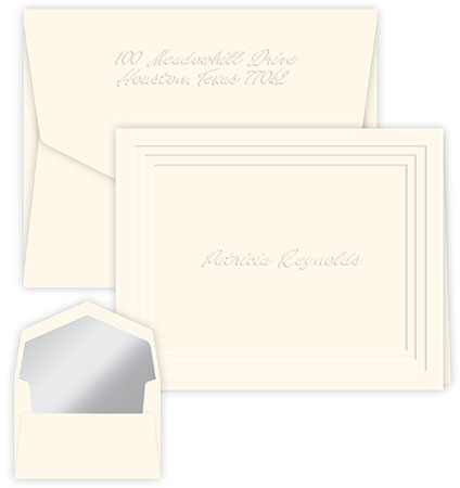 Plateau Embossed Note Cards by Embossed Graphics