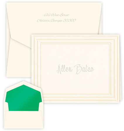 Classic Frame Embossed Note Cards by Embossed Graphics