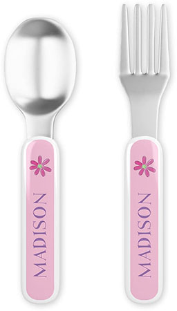 Fork and Spoon Utensil Sets by Kelly Hughes Designs (Flower Power)