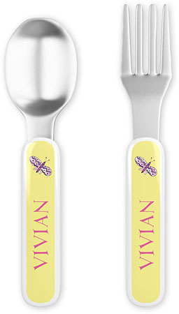 Fork and Spoon Utensil Sets by Kelly Hughes Designs (Garden Party)