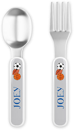 Fork and Spoon Utensil Sets by Kelly Hughes Designs (Sports Fan)