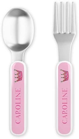 Fork and Spoon Utensil Sets by Kelly Hughes Designs (Princess)