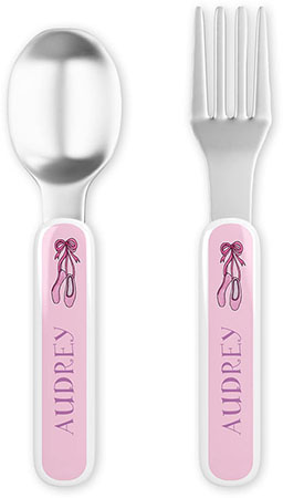 Fork and Spoon Utensil Sets by Kelly Hughes Designs (Ballerina)