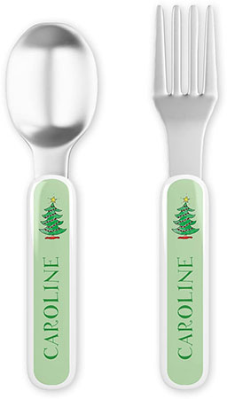 Fork and Spoon Utensil Sets by Kelly Hughes Designs (Christmas)