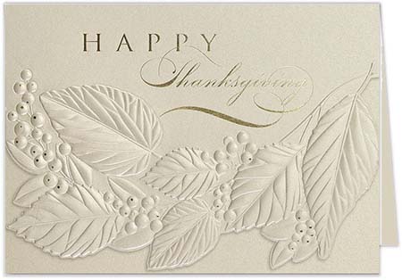 Thanksgiving Greeting Cards by Carlson Craft - Thanksgiving Elegance