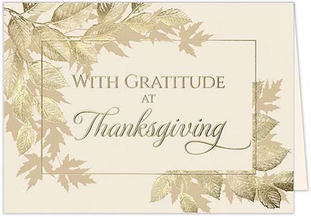 Thanksgiving Greeting Cards by Carlson Craft - Autumn Gratitude