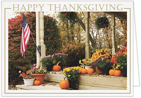 Thanksgiving Greeting Cards by Carlson Craft - Patriotic Porch