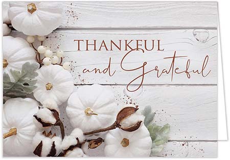 Thanksgiving Greeting Cards by Carlson Craft - Rustic Thankfulness