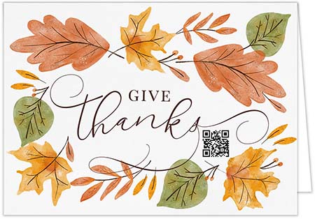 Thanksgiving Greeting Cards by Carlson Craft - Autumnal Giving