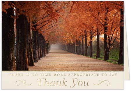 Thanksgiving Greeting Cards by Carlson Craft - Path of Gratitude