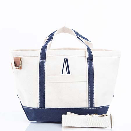 Navy Crossbody Canvas Tote Bags by CB Station