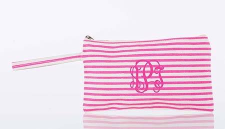 Stripes Hot Pink Clutch Bags by CB Station