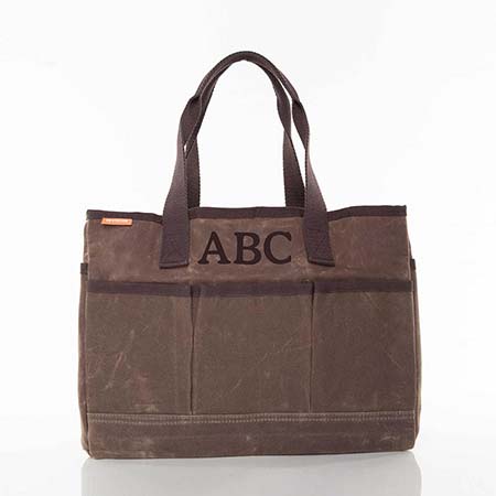 Olive Waxed Utility Tote Bags by CB Station