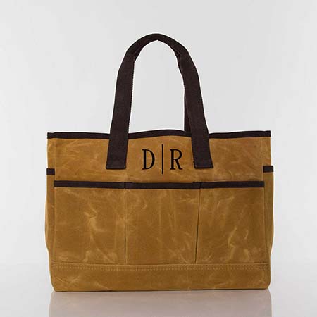 Yellow Waxed Utility Tote Bags by CB Station