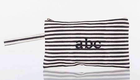 Stripes Black Clutch Bags by CB Station