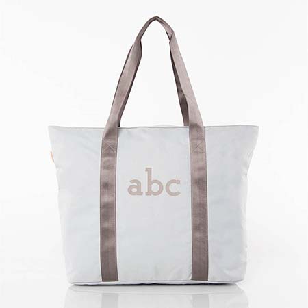 Gray Motion Tote Bags by CB Station