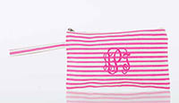 Stripes Hot Pink Clutch Bags by CB Station