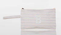 Stripes Silver Clutch Bags by CB Station